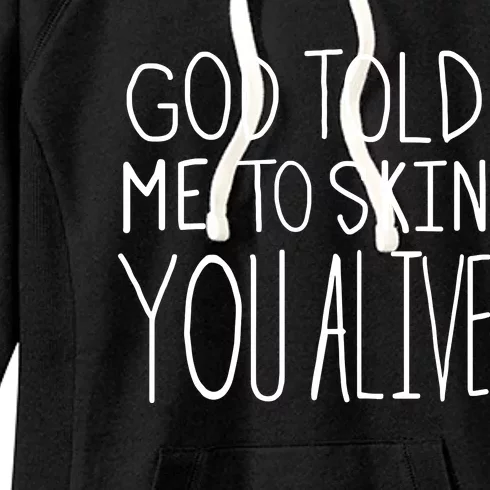 Chloe Cole God Told Me To Skin You Alive Women's Fleece Hoodie