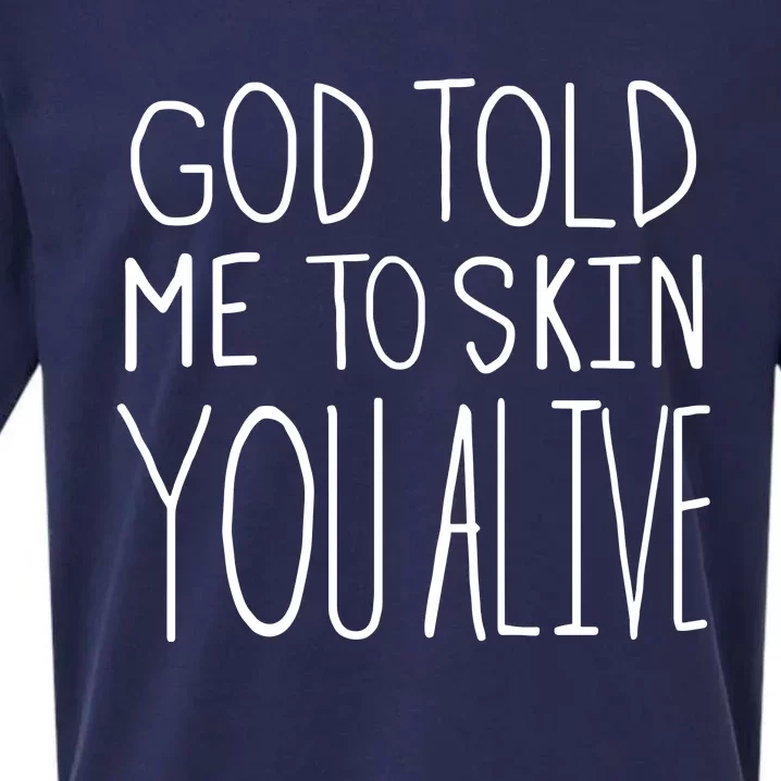 Chloe Cole God Told Me To Skin You Alive Sueded Cloud Jersey T-Shirt