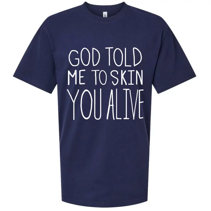 Chloe Cole God Told Me To Skin You Alive Sueded Cloud Jersey T-Shirt