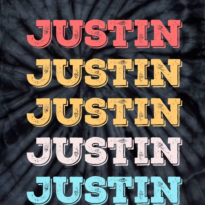 Cute Custom Gift Justin Name Personalized Tie-Dye T-Shirt