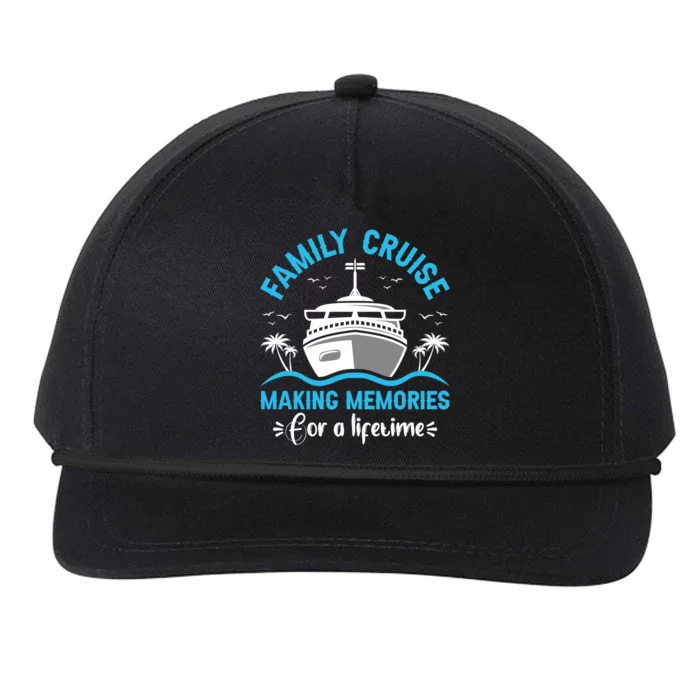 Cruise Cute Gift Family Cruise Making Memories Lifetime Gift Snapback Five-Panel Rope Hat