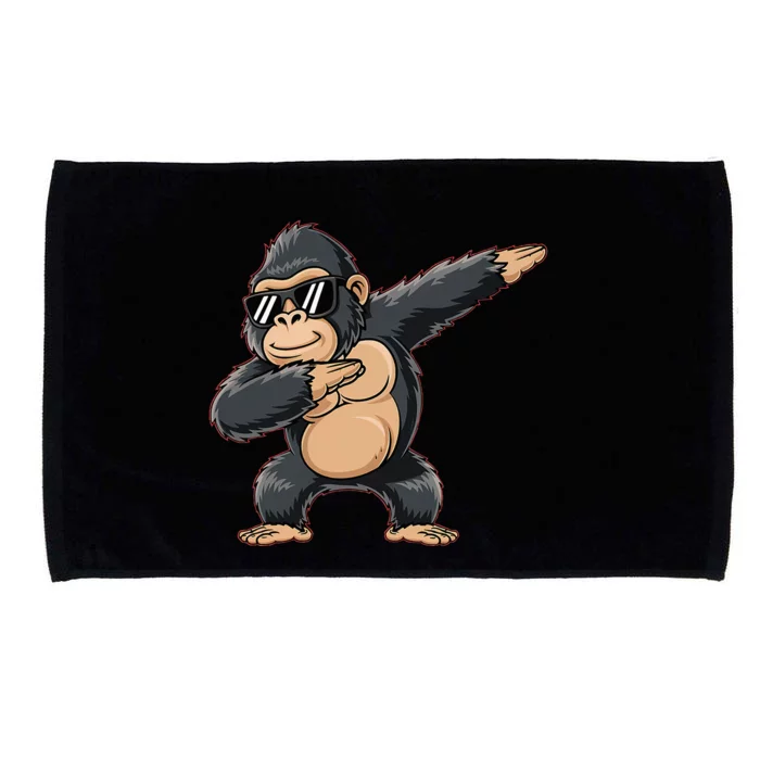 Cool Cartoon Gorilla Dabbing Funny Microfiber Hand Towel