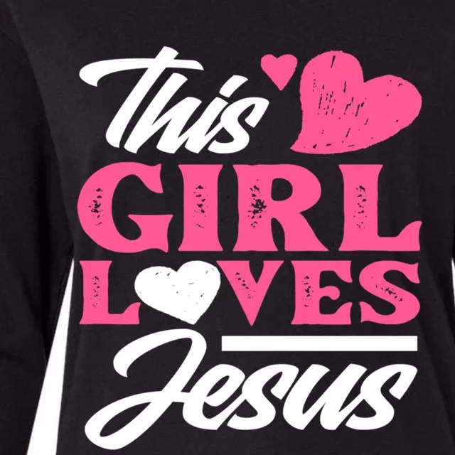 Cute Christian Girl Gift Womens Cotton Relaxed Long Sleeve T-Shirt