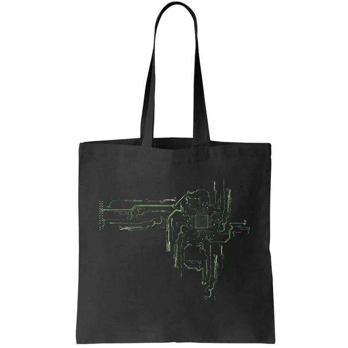 CPU Chip Gift Electrical Engineers Computer Circuit Board Tote Bag