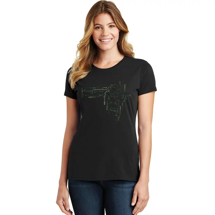 CPU Chip Gift Electrical Engineers Computer Circuit Board Women's T-Shirt