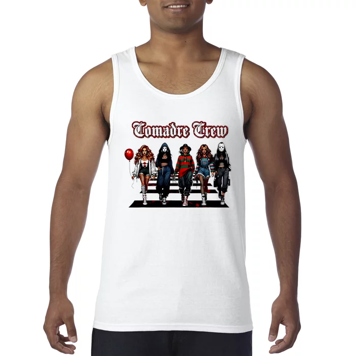 Comadre Crew Girly Horror Movie Character Halloween Tank Top