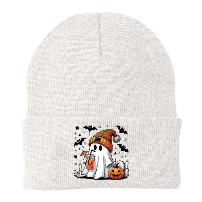 Cute C Ghost Coffee Women Knit Cap Winter Beanie