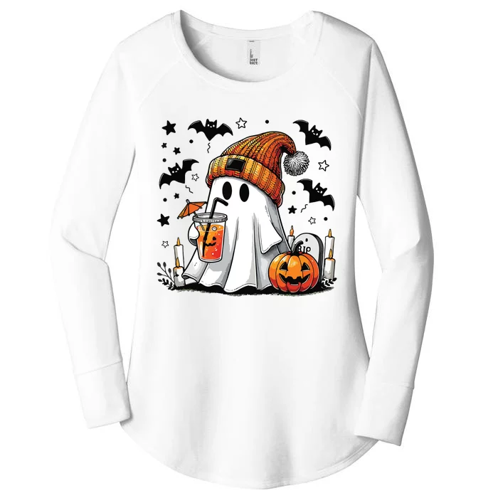 Cute C Ghost Coffee Women Women's Perfect Tri Tunic Long Sleeve Shirt