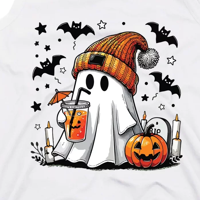 Cute C Ghost Coffee Women Tank Top