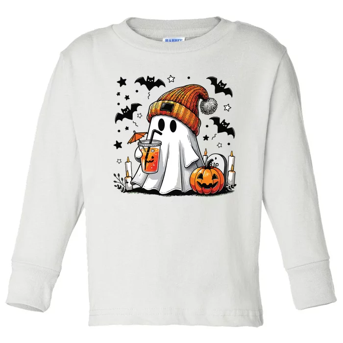 Cute C Ghost Coffee Women Toddler Long Sleeve Shirt