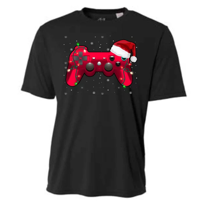 Christmas Controller Gamer Gift Cooling Performance Crew T-Shirt