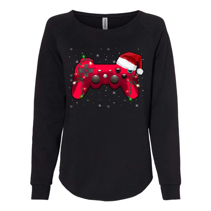 Christmas Controller Gamer Gift Womens California Wash Sweatshirt