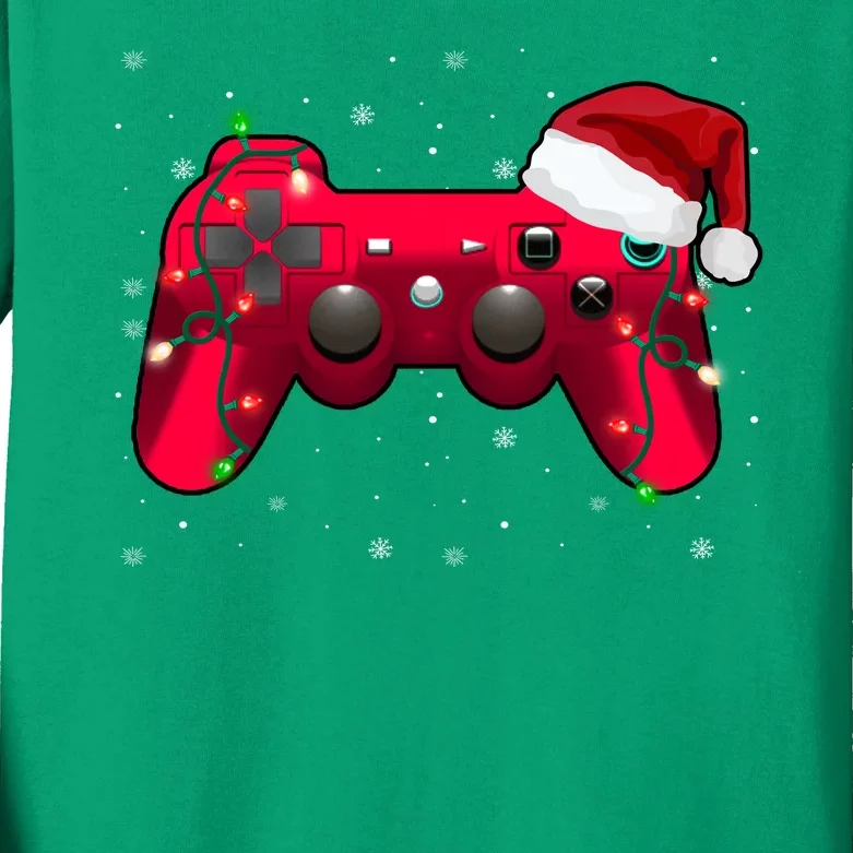 Christmas Controller Gamer Gift Kids Long Sleeve Shirt