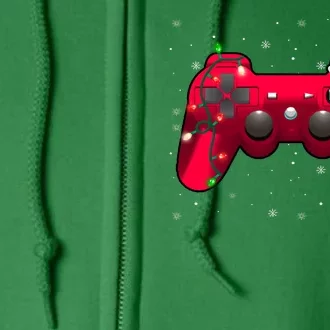 Christmas Controller Gamer Gift Full Zip Hoodie