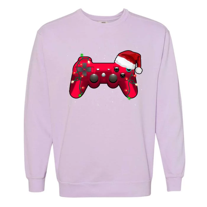 Christmas Controller Gamer Gift Garment-Dyed Sweatshirt