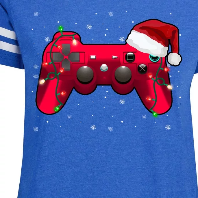 Christmas Controller Gamer Gift Enza Ladies Jersey Football T-Shirt