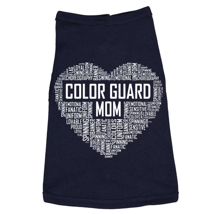 Cute Color Guard Mom Gift Colorguard Marching Band Doggie Tank