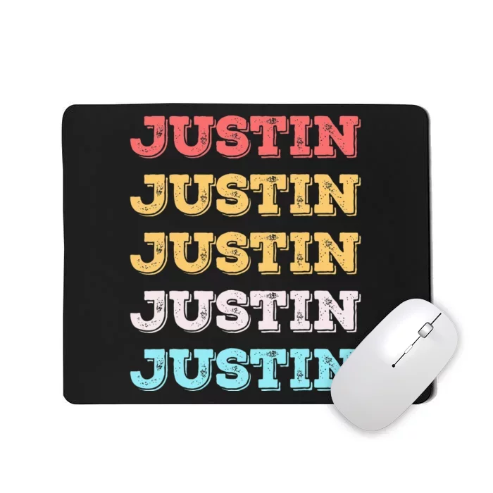 Cute Custom Gift Justin Name Personalized Mousepad