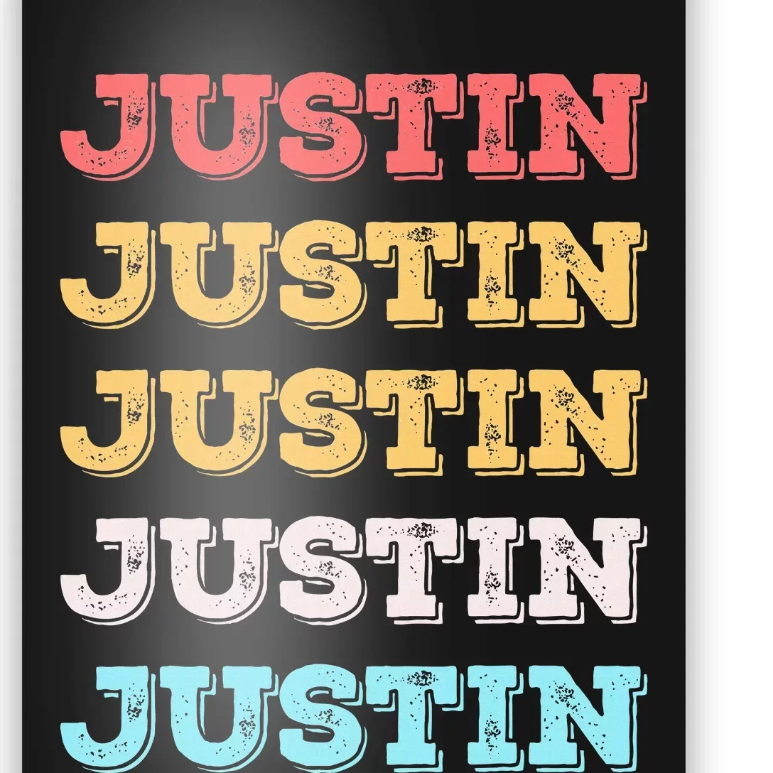 Cute Custom Gift Justin Name Personalized Poster