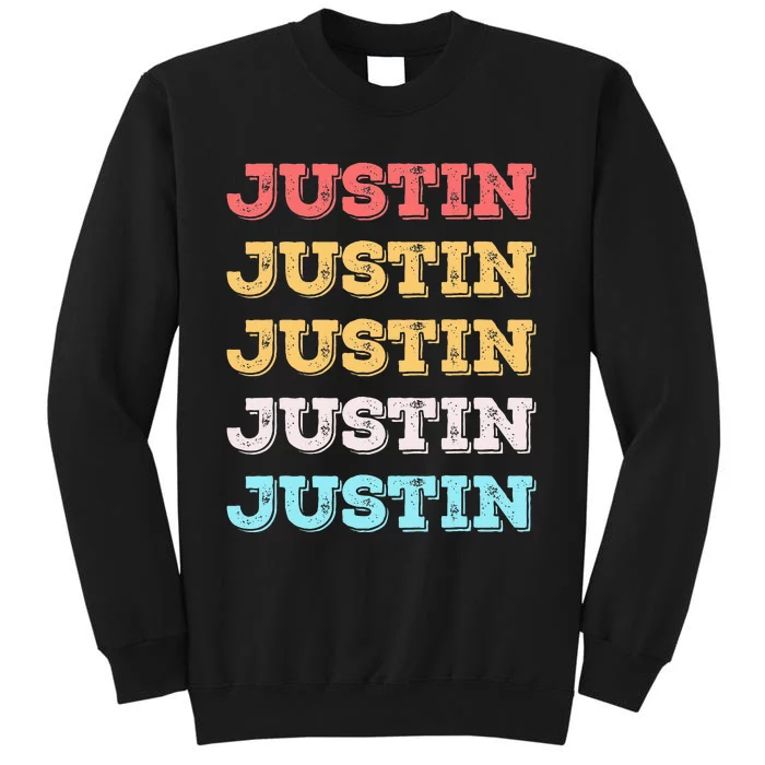 Cute Custom Gift Justin Name Personalized Tall Sweatshirt