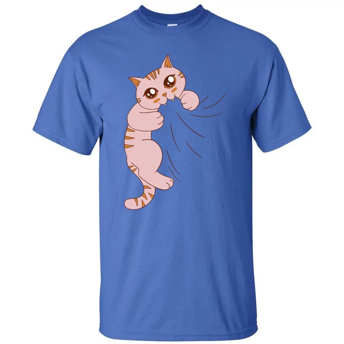 Cute Cat Graphic Design Meowy Girls Gift Tall T-Shirt