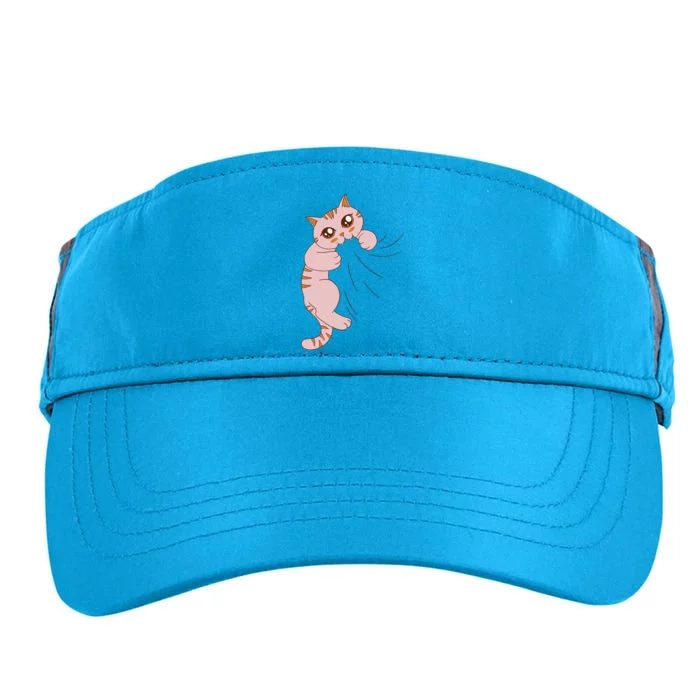 Cute Cat Graphic Design Meowy Girls Gift Adult Drive Performance Visor