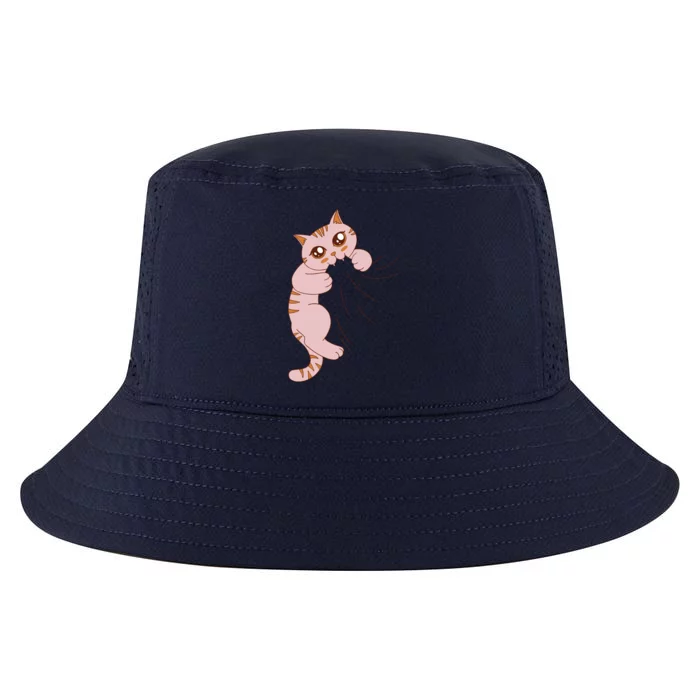 Cute Cat Graphic Design Meowy Girls Gift Cool Comfort Performance Bucket Hat