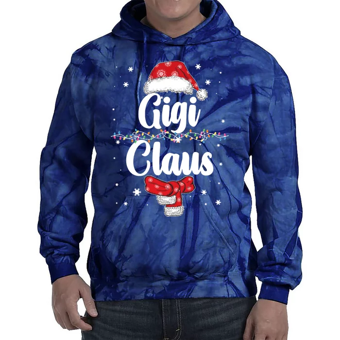 Cute Christmas Gigi Claus Tie Dye Hoodie