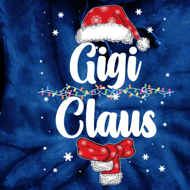 Cute Christmas Gigi Claus Tie Dye Hoodie