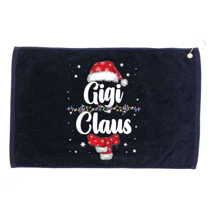 Cute Christmas Gigi Claus Grommeted Golf Towel