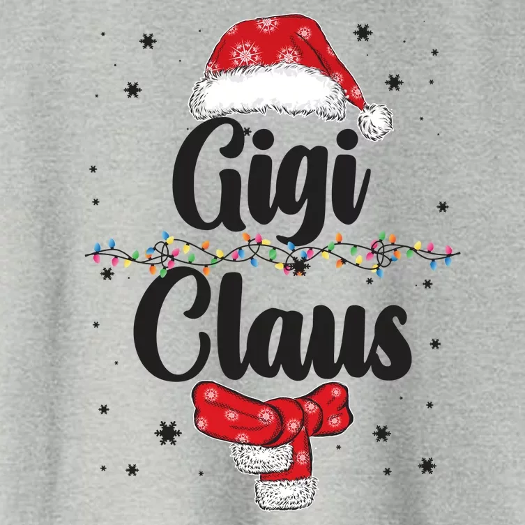 Cute Christmas Gigi Claus Women's Crop Top Tee