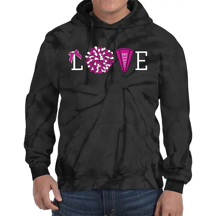 Cheerleader Cheerleading Graphic Tie Dye Hoodie