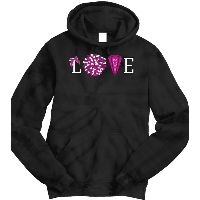 Cheerleader Cheerleading Graphic Tie Dye Hoodie