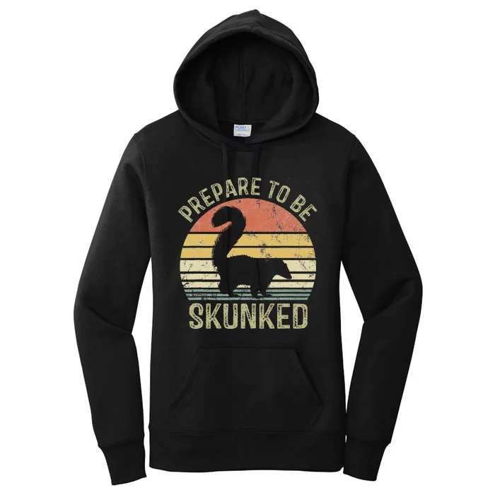 Cribbage Card Game Player Funny Lover Prepare To Be Skunked Women's Pullover Hoodie