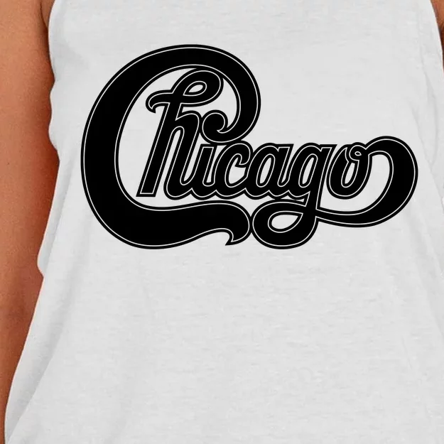 Chicago Women's Knotted Racerback Tank