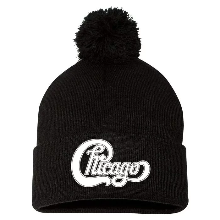 Chicago Pom Pom 12in Knit Beanie