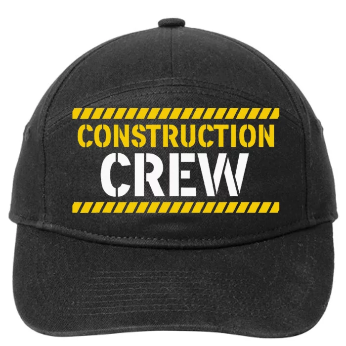 Construction Crew & Highway Worker 7-Panel Snapback Hat