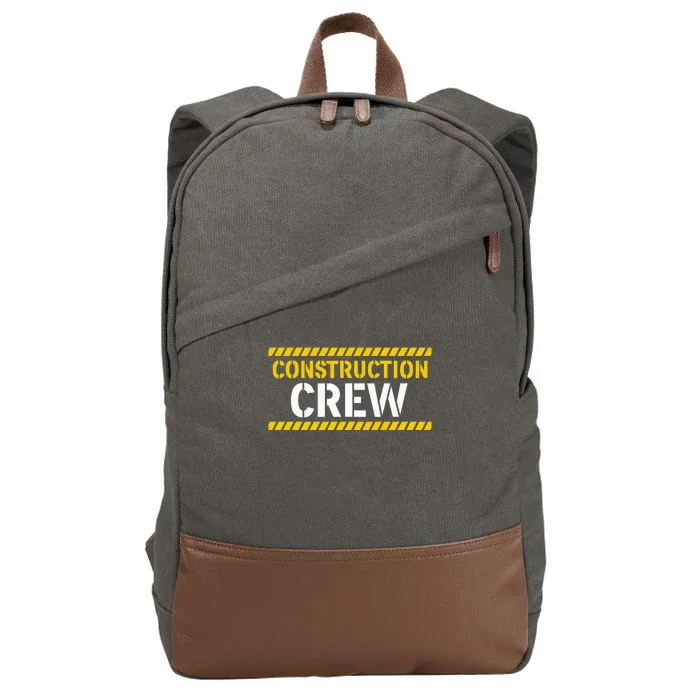 Construction Crew & Highway Worker Cotton Canvas Backpack