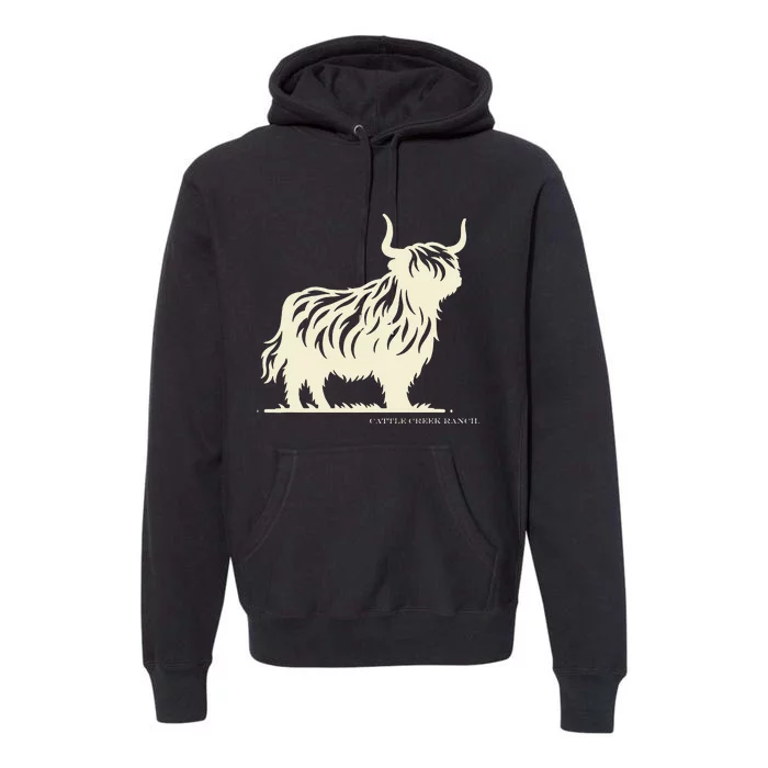 Cattle Creek Highland Cow Premium Hoodie