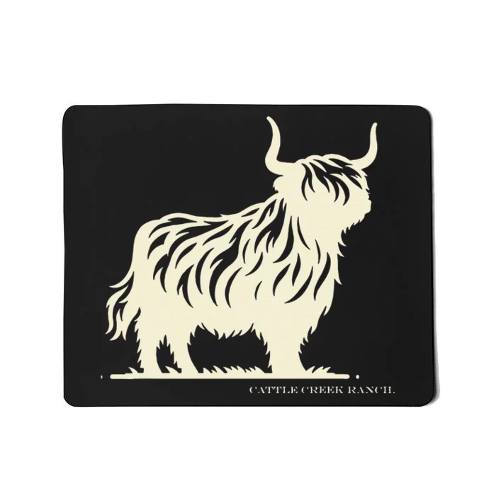 Cattle Creek Highland Cow Mousepad