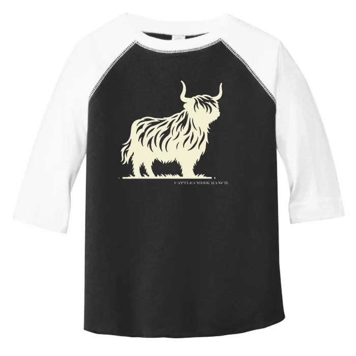 Cattle Creek Highland Cow Toddler Fine Jersey T-Shirt