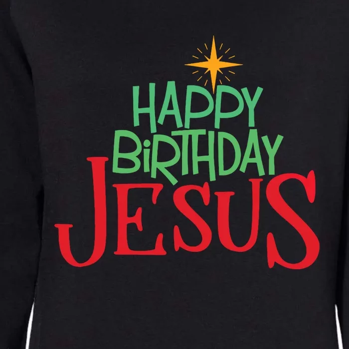 Christian Christmas Happy Birthday Jesus Gift Womens California Wash Sweatshirt