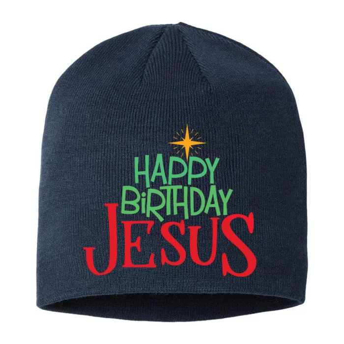 Christian Christmas Happy Birthday Jesus Gift 8 1/2in Sustainable Knit Beanie