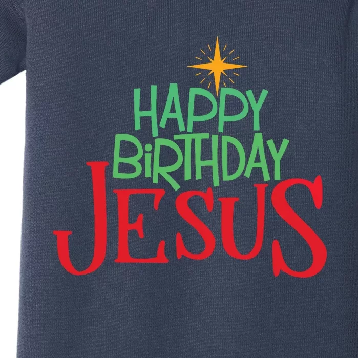 Christian Christmas Happy Birthday Jesus Gift Baby Bodysuit