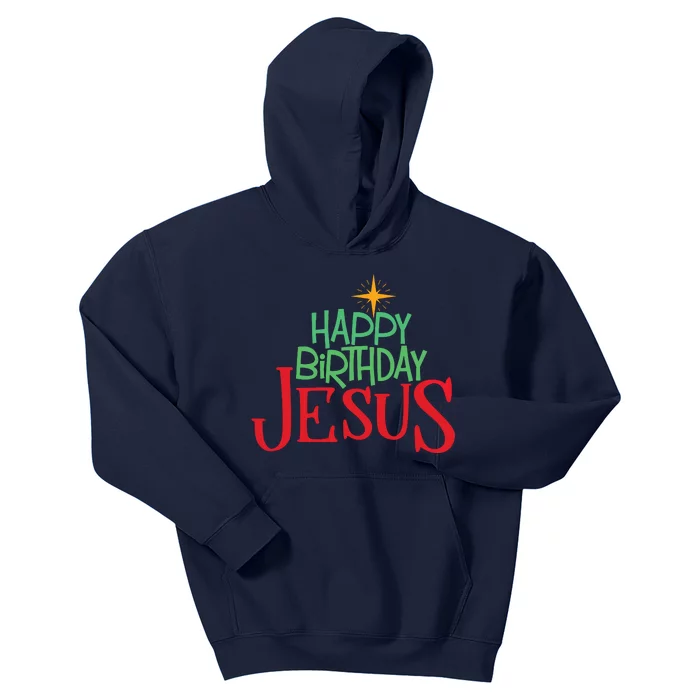 Christian Christmas Happy Birthday Jesus Gift Kids Hoodie