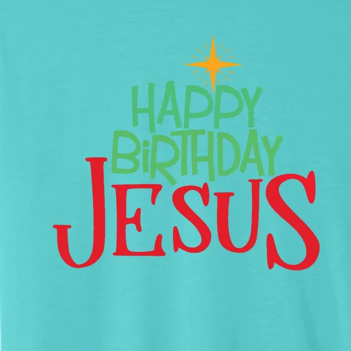 Christian Christmas Happy Birthday Jesus Gift ChromaSoft Performance T-Shirt