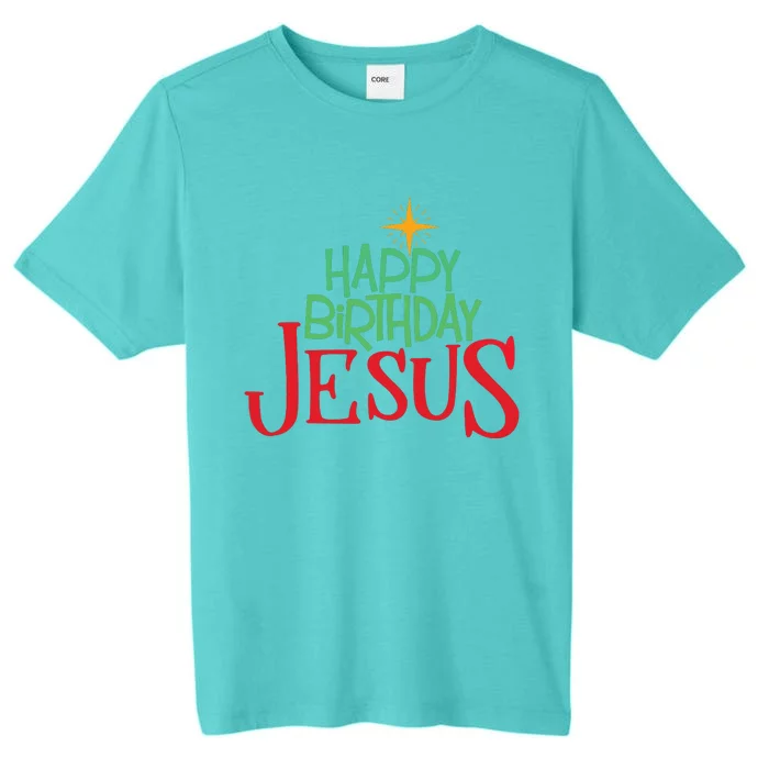 Christian Christmas Happy Birthday Jesus Gift ChromaSoft Performance T-Shirt