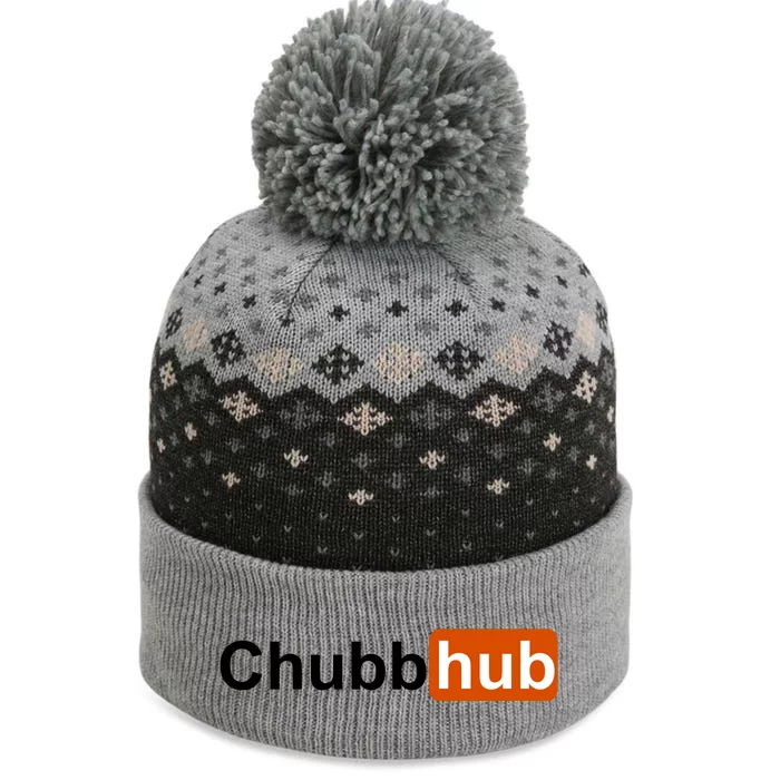 Chubbhub, Chubb Hub Funny The Baniff Cuffed Pom Beanie