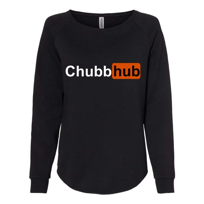 Chubbhub, Chubb Hub Funny Womens California Wash Sweatshirt