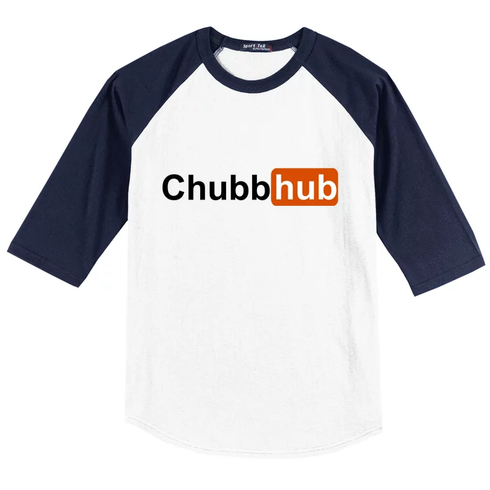 Chubbhub, Chubb Hub Funny Baseball Sleeve Shirt